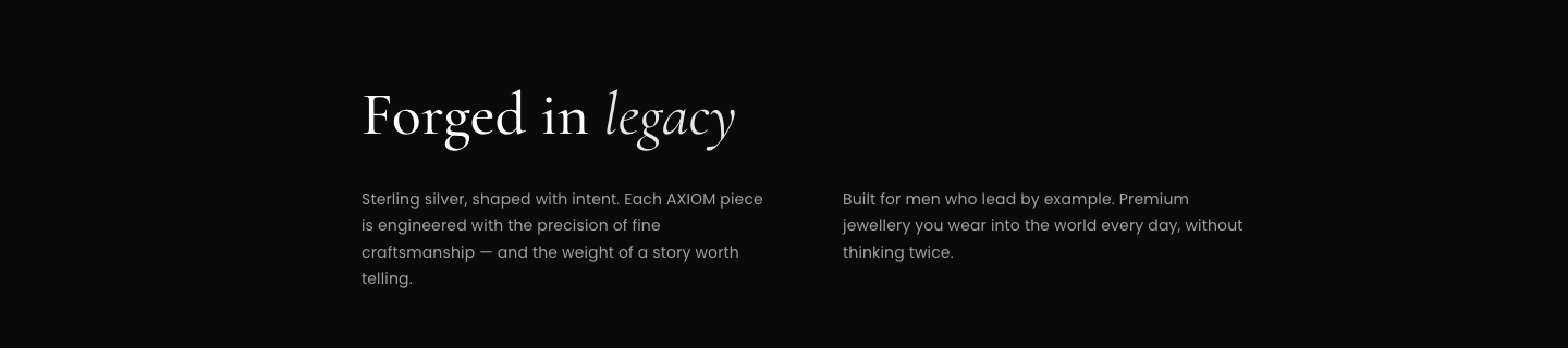 Axiom concept storefront, occasion-led product cards