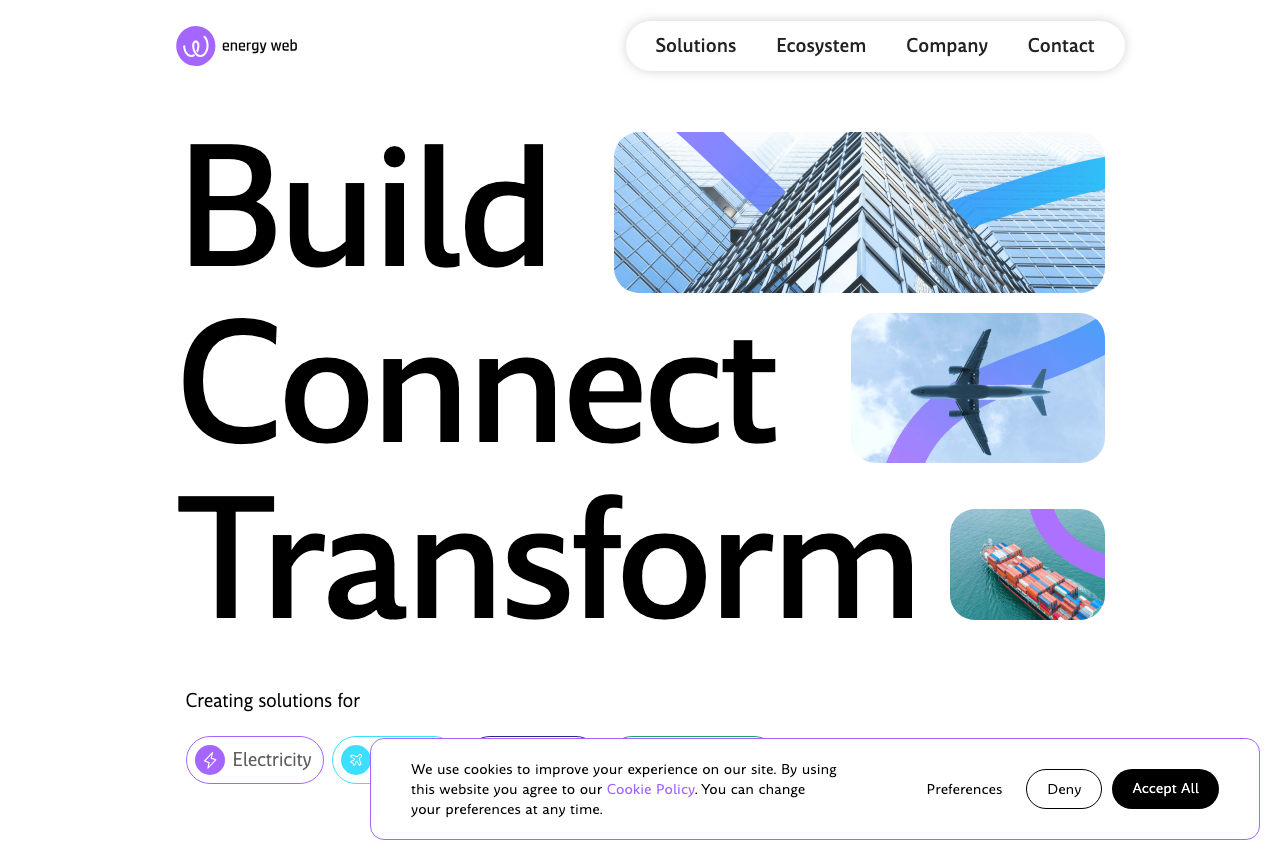 Energy Web marketing site