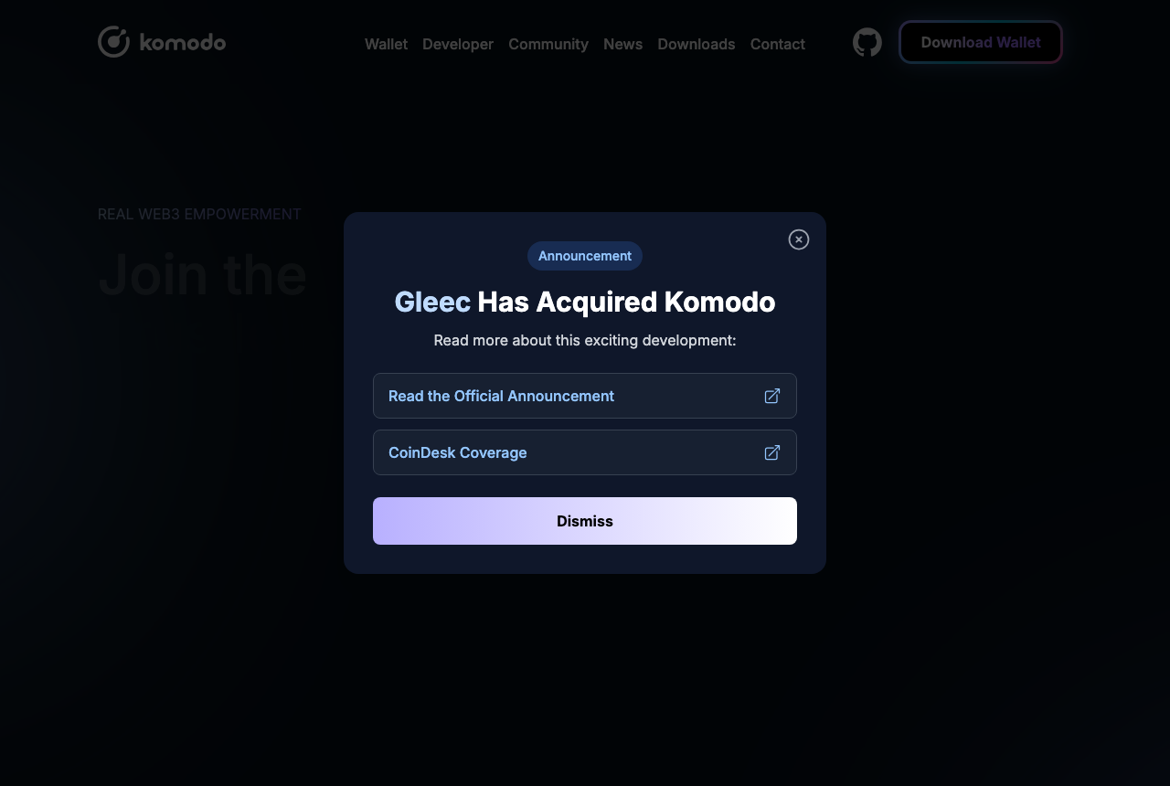Komodo web platform