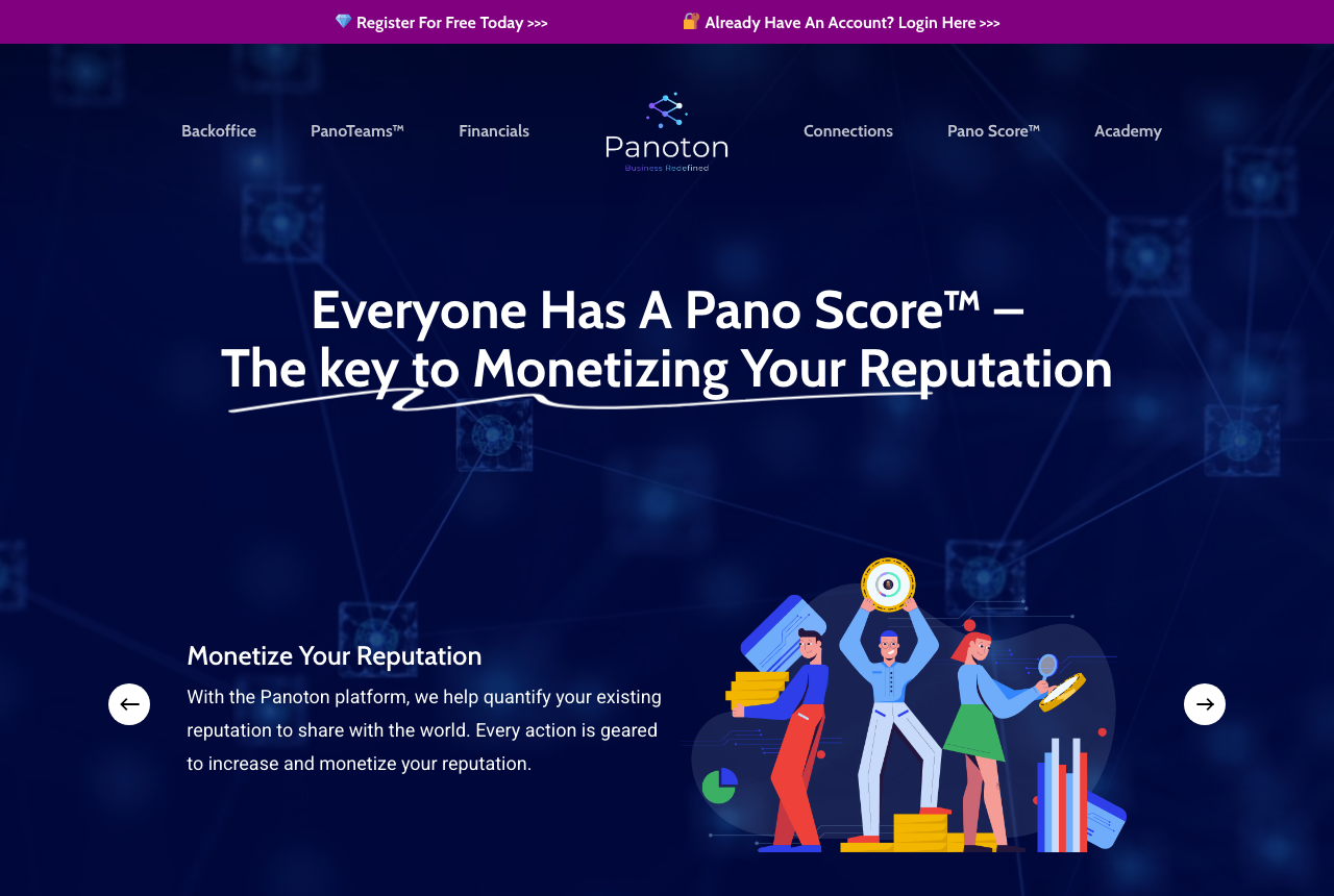 Panoton reputation-scoring product