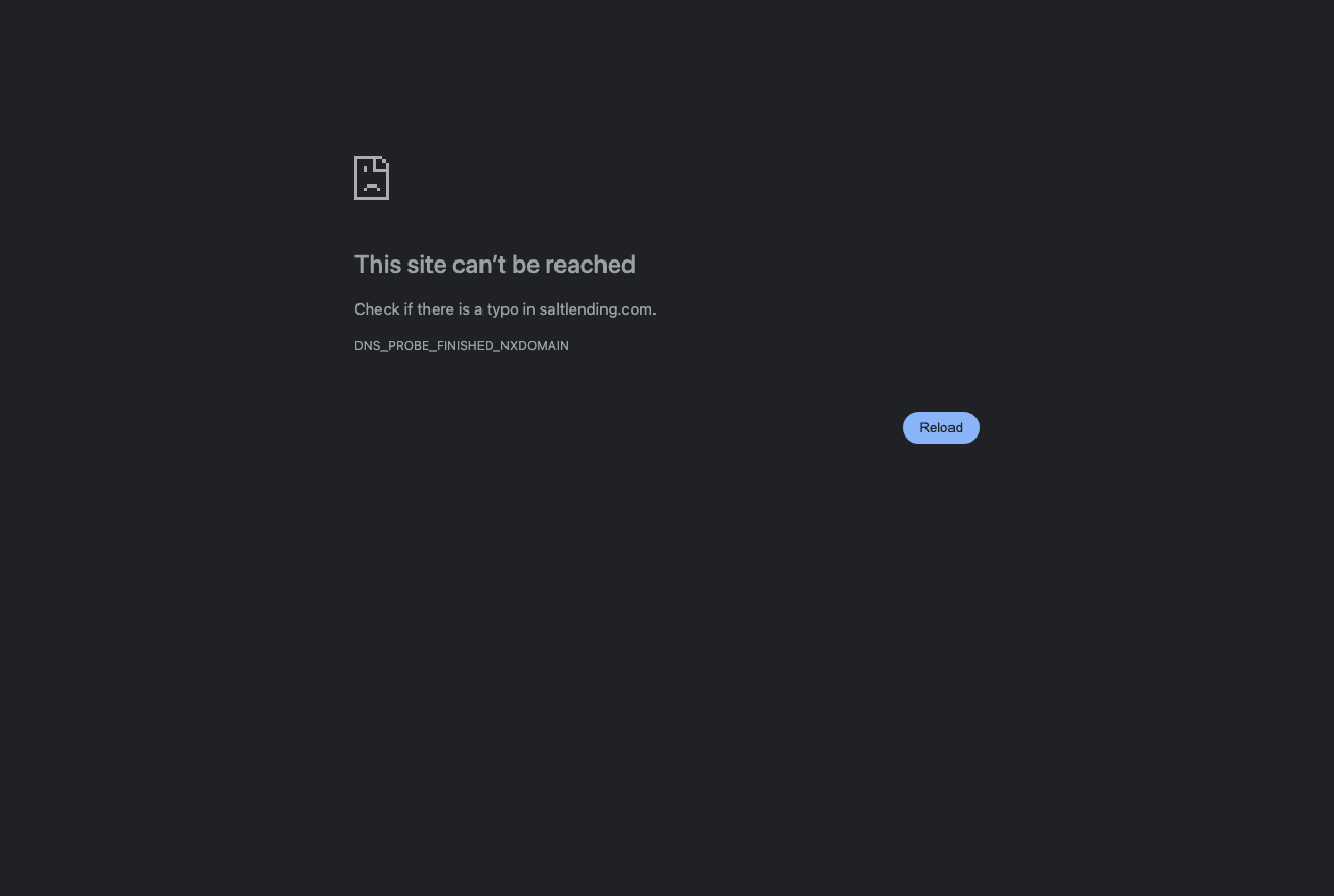 SALT Lending fintech website