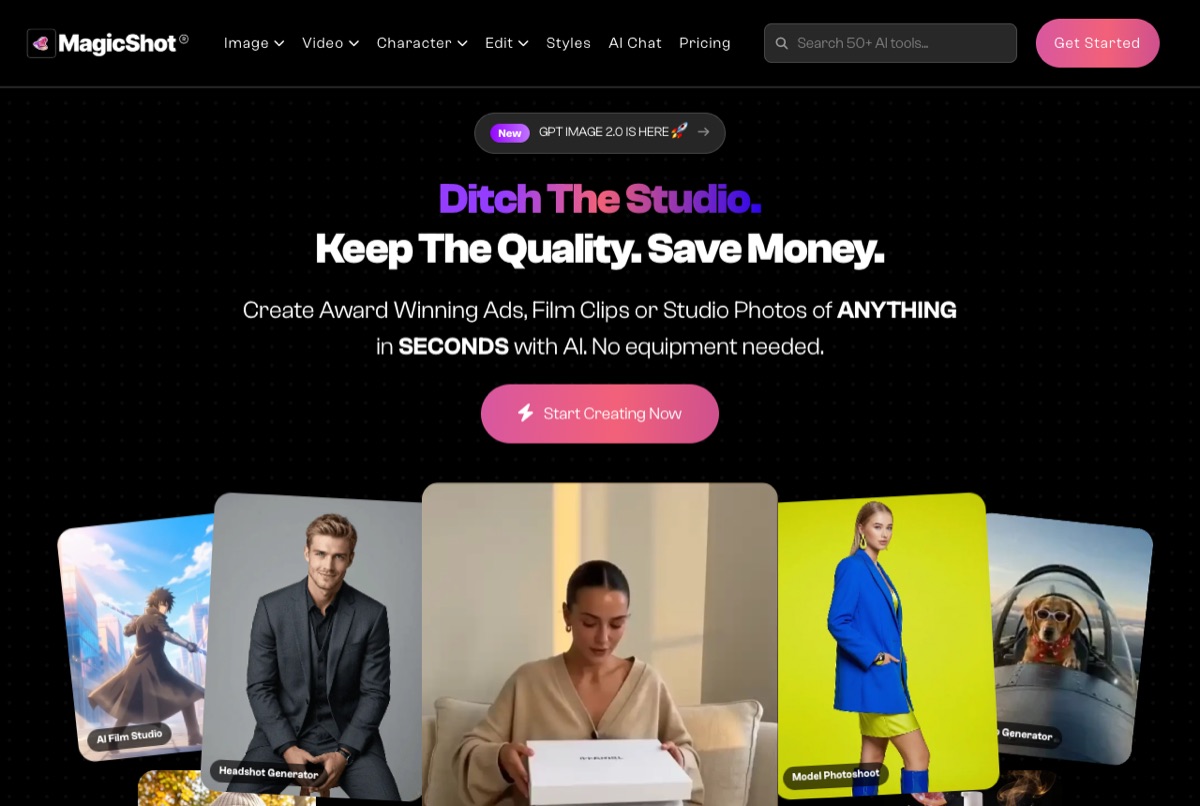 MagicShot.ai — AI photography platform