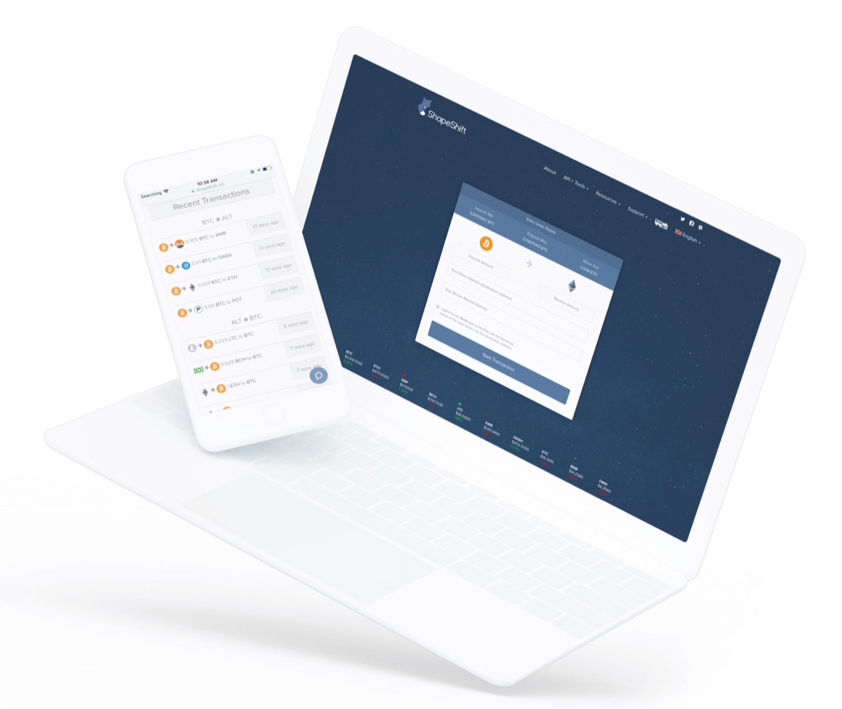 ShapeShift product & app work